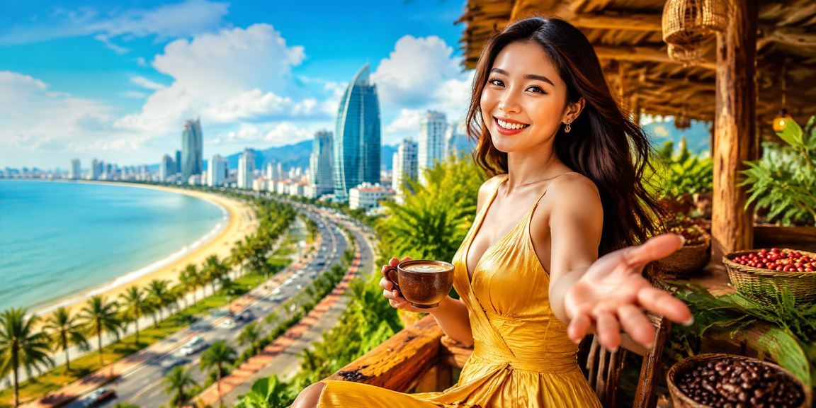 Không khí cà phê và đặt cược casino tại Đà Nẵng buổi tối sôi động