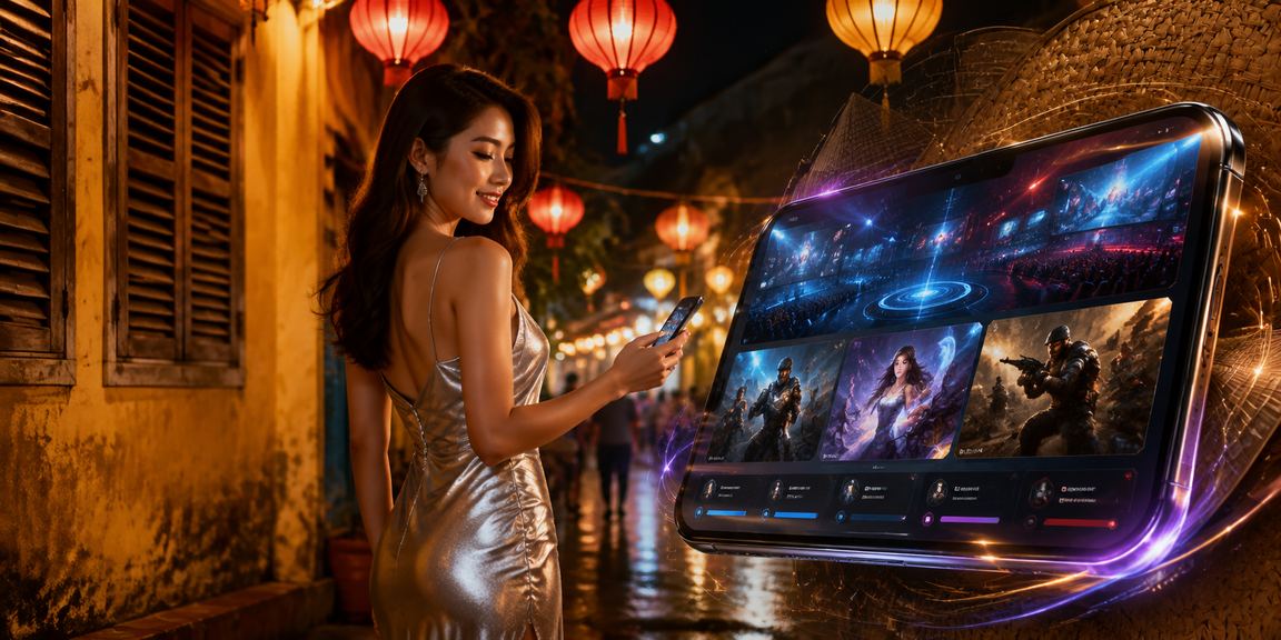 Người chơi Esports đặt cược kèo game tại Hội An với nón lá đặc trưng